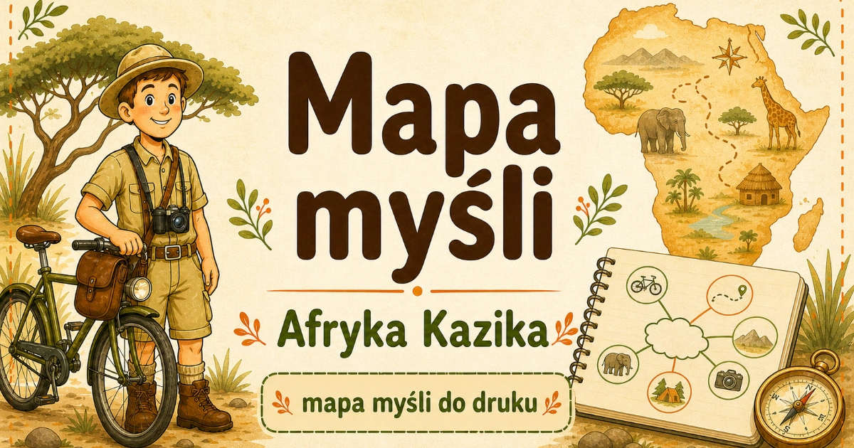 Mapa myśli do lektury Afryka Kazika 38
