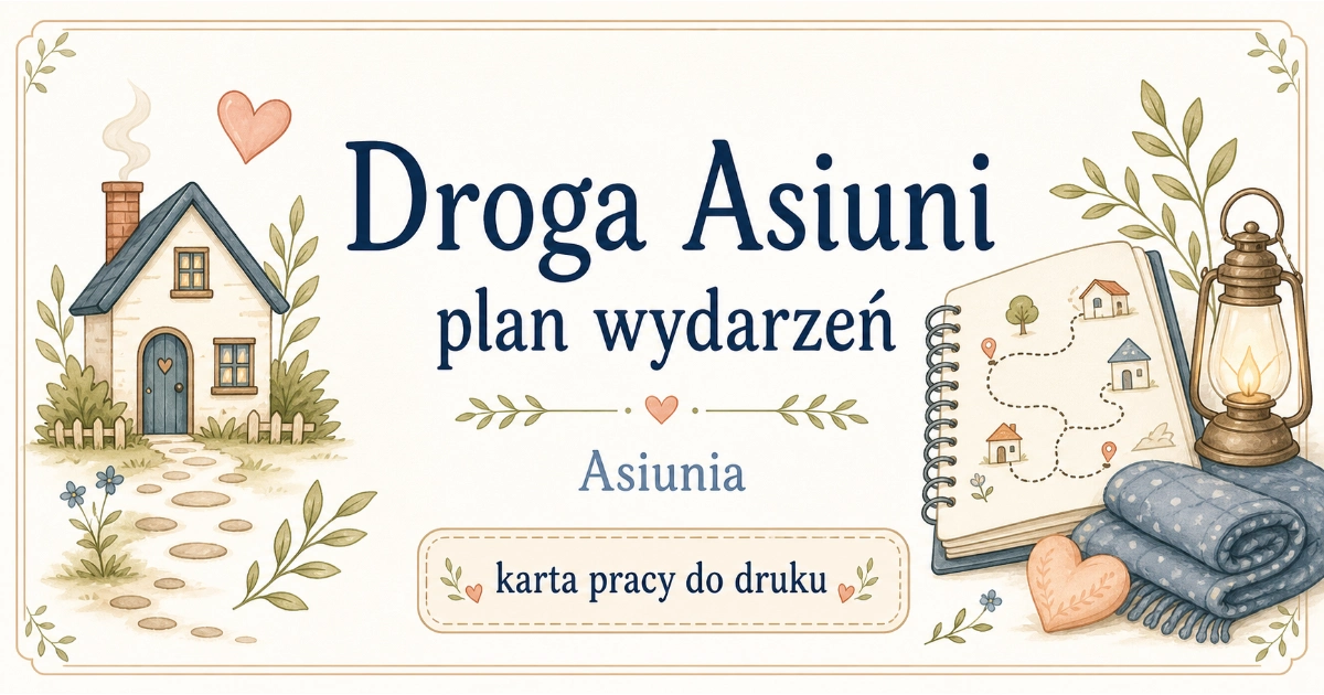 Karta pracy do lektury Asiunia: Droga Asiuni