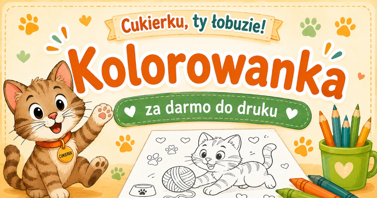 Kolorowanka: Cukierku, ty łobuzie!