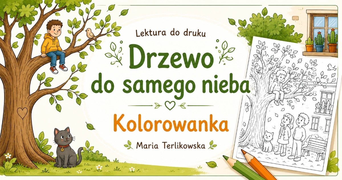 Drzewo do samego nieba – kolorowanka