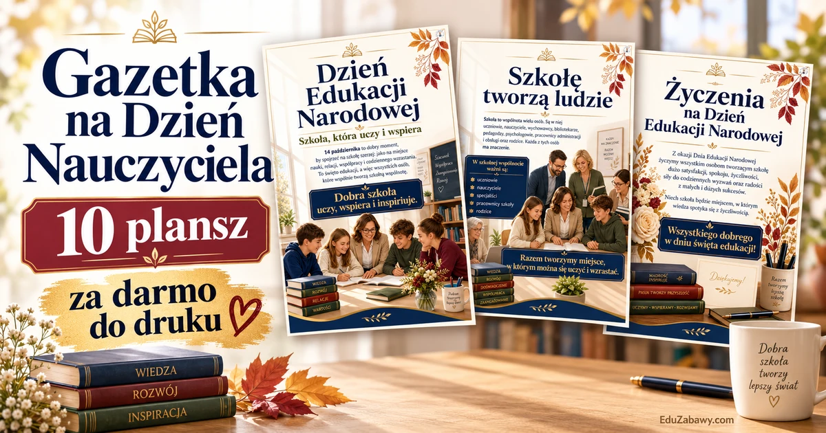 Gazetka szkolna: Dzień Edukacji Narodowej