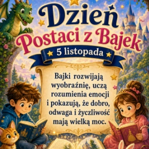 Gazetka szkolna na dzień postaci z bajek Generator dyplomów