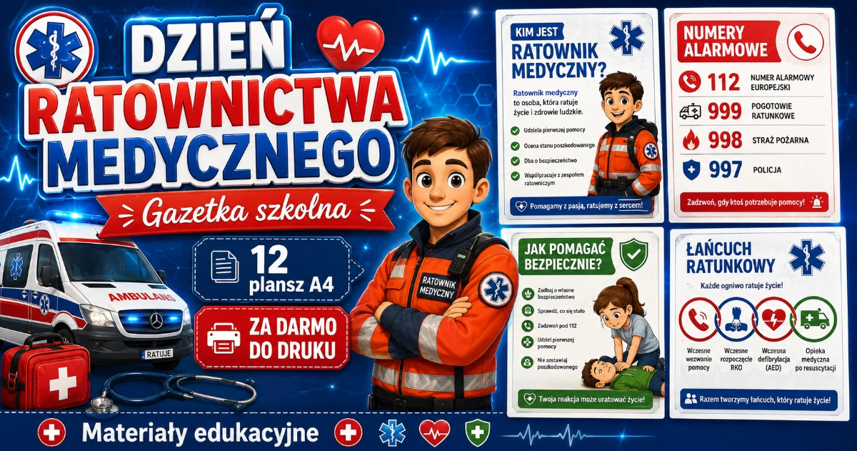 Gazetka szkolna: Dzień Ratownictwa Medycznego 38