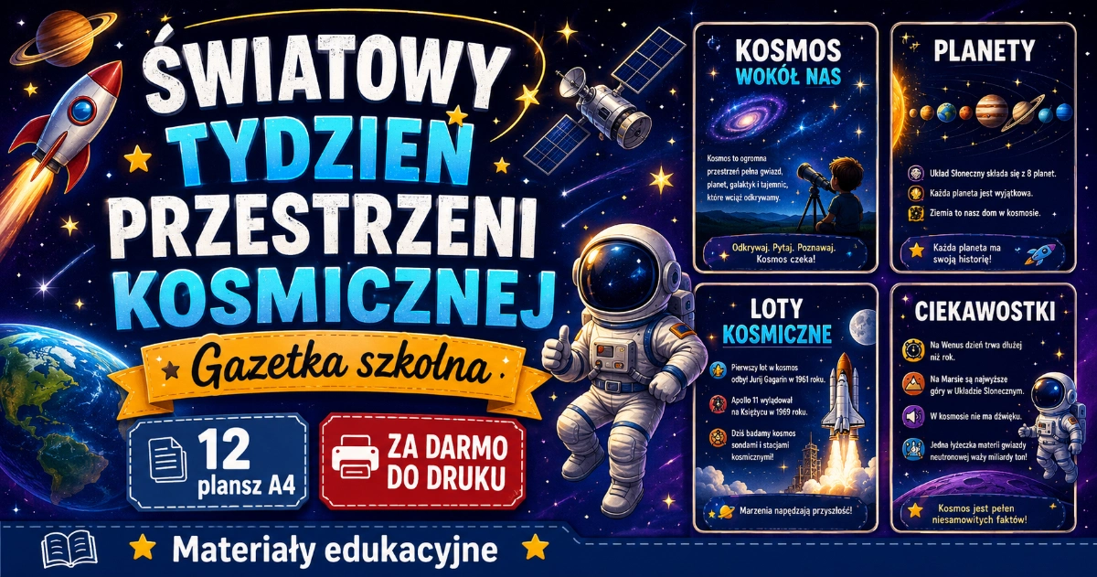 Gazetka szkolna: Światowy Tydzień Przestrzeni Kosmicznej 38