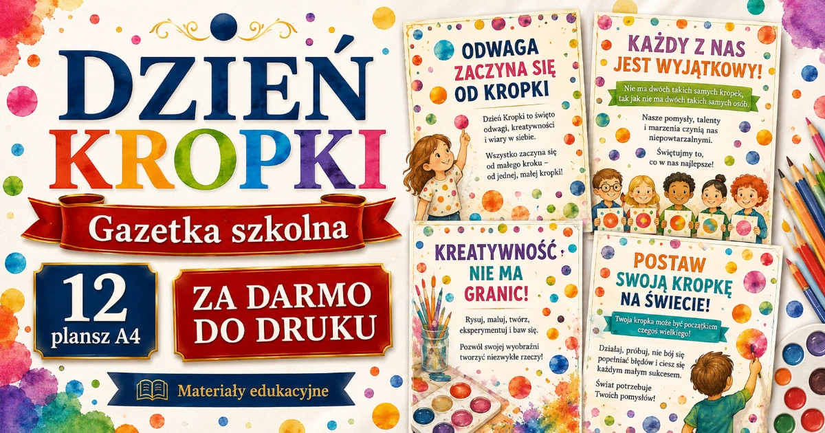 Gazetkadzienkropki Gazetka szkolna: Międzynarodowy Dzień Kropki 38