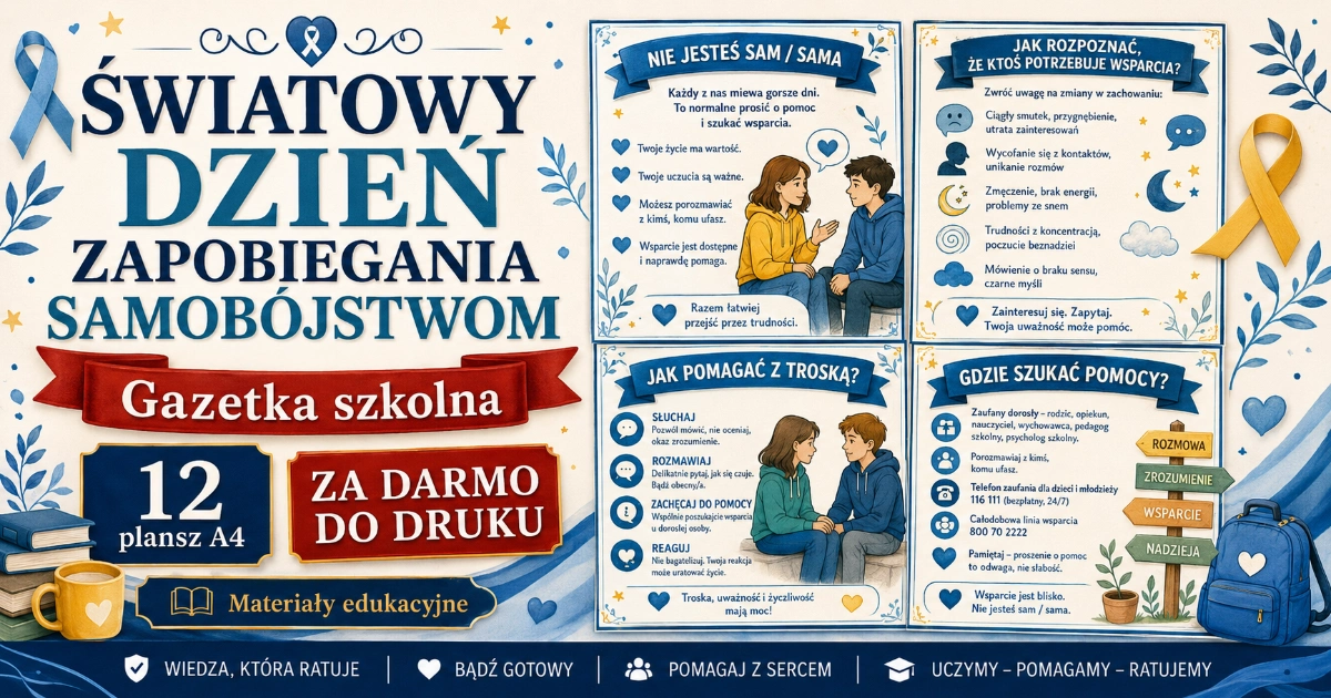 Gazetkadzienzapobieganiasamobojstwom Gazetka szkolna: Światowy Dzień Zapobiegania Samobójstwom 38