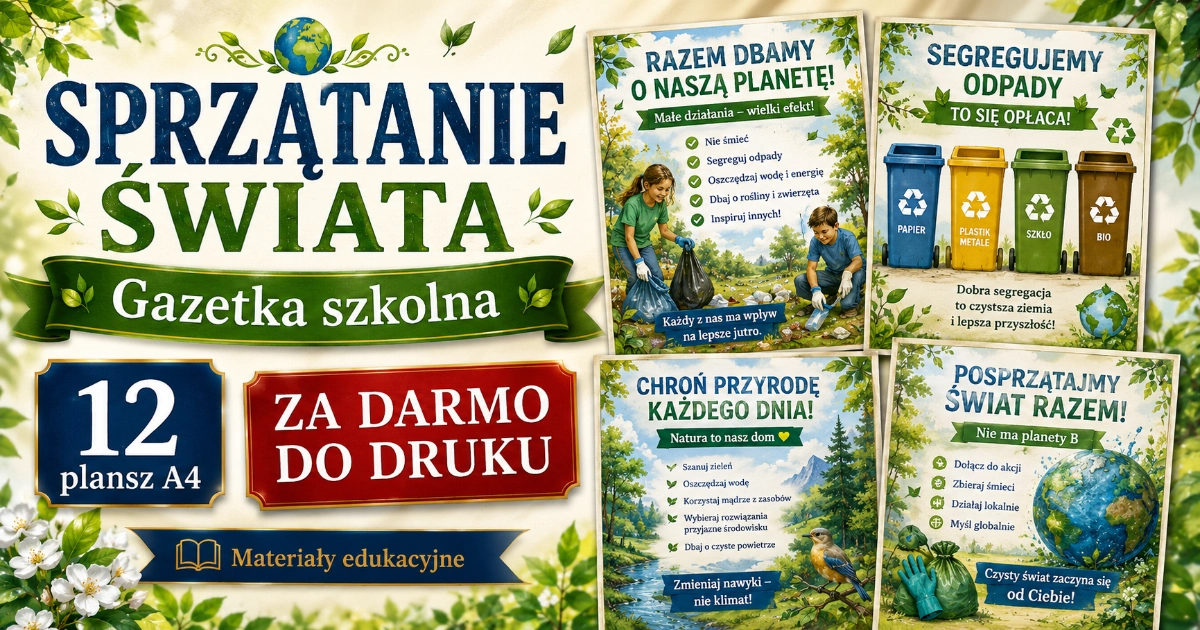 Gazetka szkolna: Sprzątanie świata 38