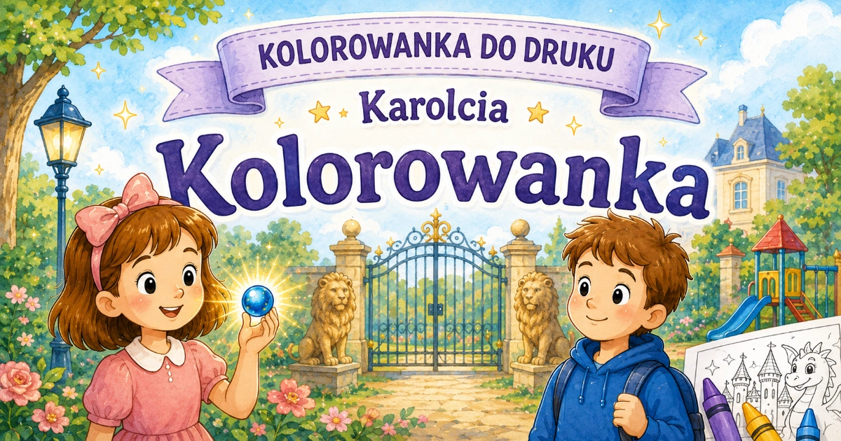 Kolorowanka do lektury „Karolcia”