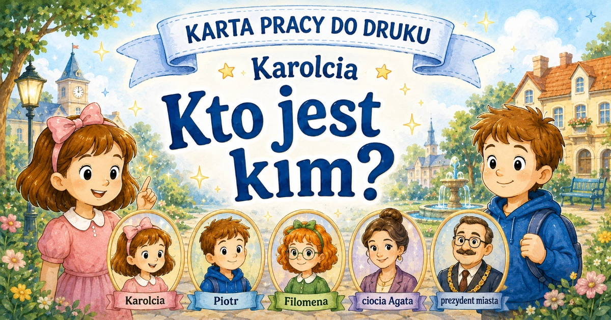 Karta pracy do lektury Karolcia: Kto jest kim w „Karolci”?
