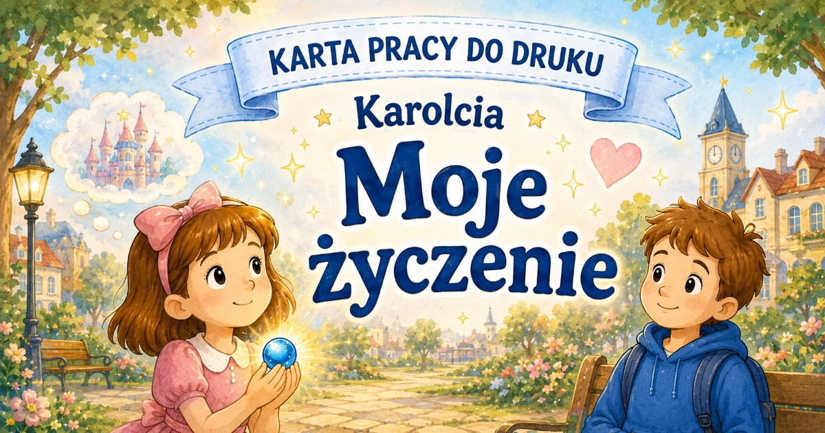 Karta pracy do lektury Karolcia: Moje mądre życzenie