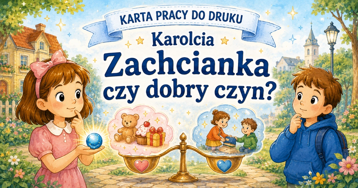 Karta pracy do lektury Karolcia: Życzenie czy dobry czyn?