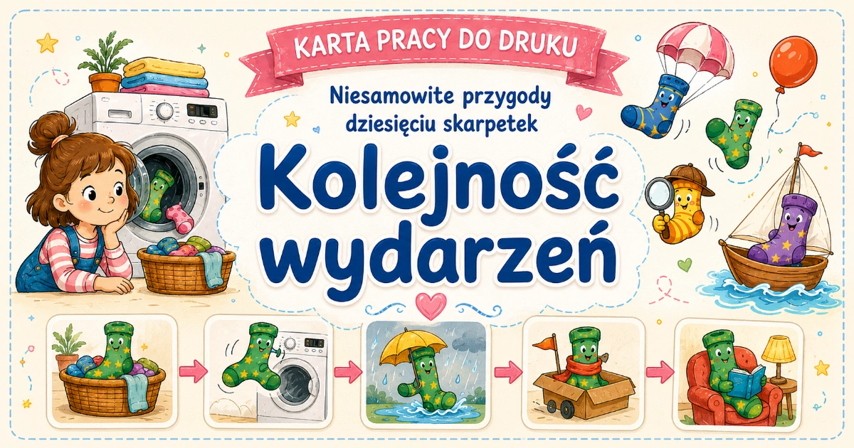 Skarpetkowe przygody po kolei