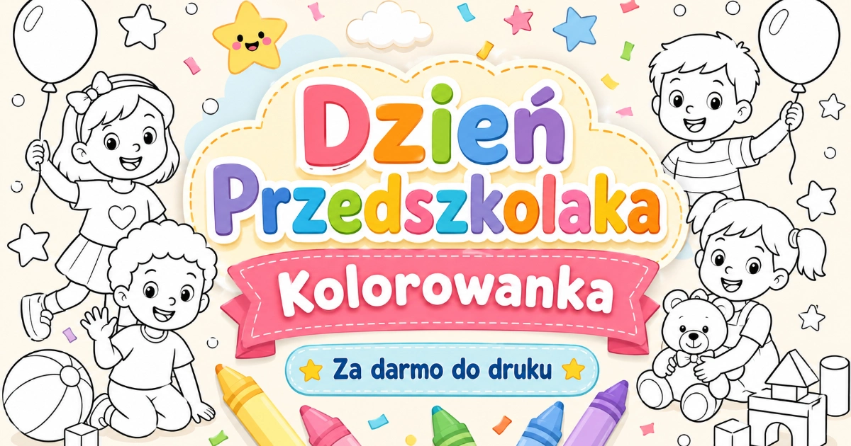 Kolorowanka Dzień Przedszkolaka