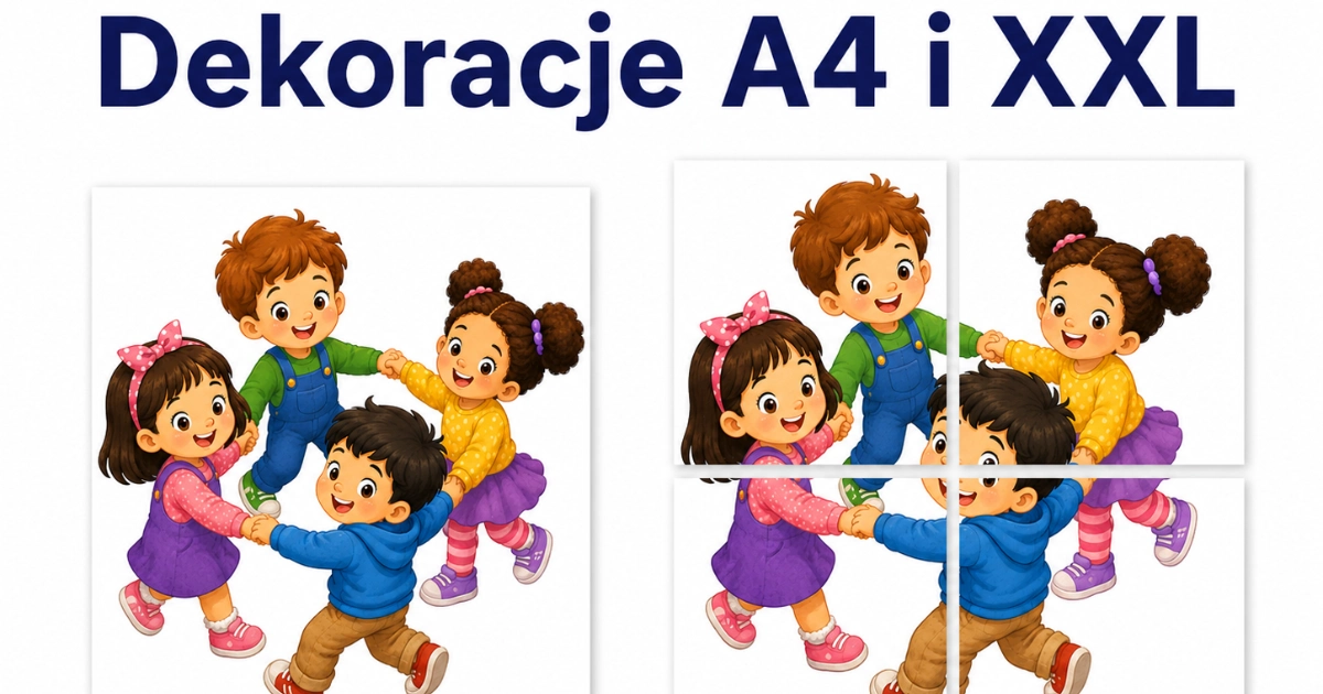 Przedszkolaki tańczące w kole