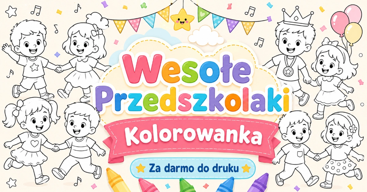 Kolorowanka Wesołe Przedszkolaki