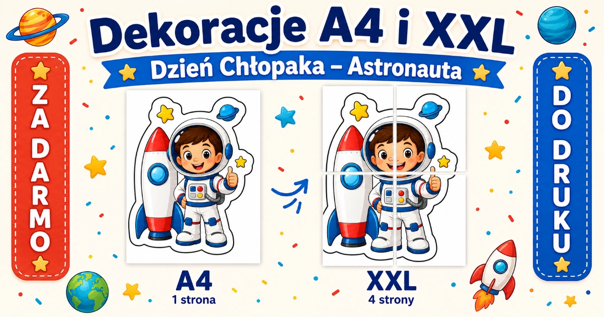 Mały astronauta na Dzień Chłopaka