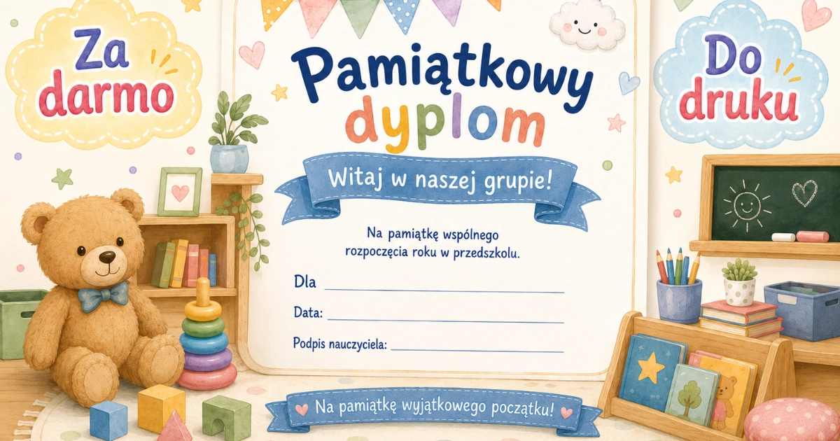3. Pamiątkowy dyplom przedszkolaka – Witaj w naszej grupie Pamiątkowy dyplom przedszkolaka - Witaj w naszej grupie 38