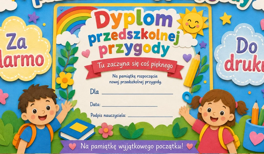 Dyplom przedszkolnej przygody