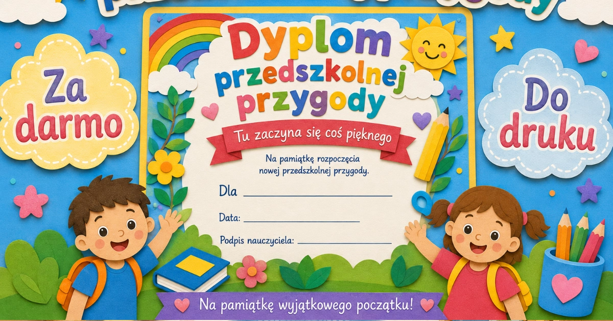 Dyplom przedszkolnej przygody 38