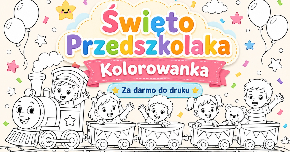 Kolorowanka Święto Przedszkolaka