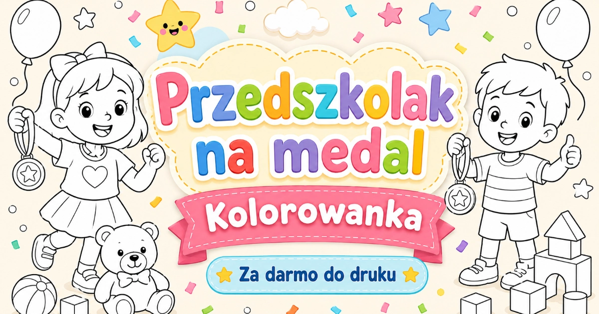 Kolorowanka Przedszkolak na medal