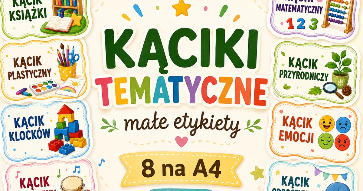 Kąciki tematyczne – mały rozmiar