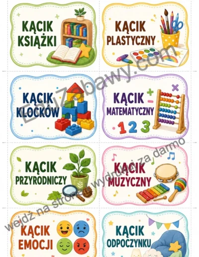 Kąciki tematyczne - mały rozmiar 41