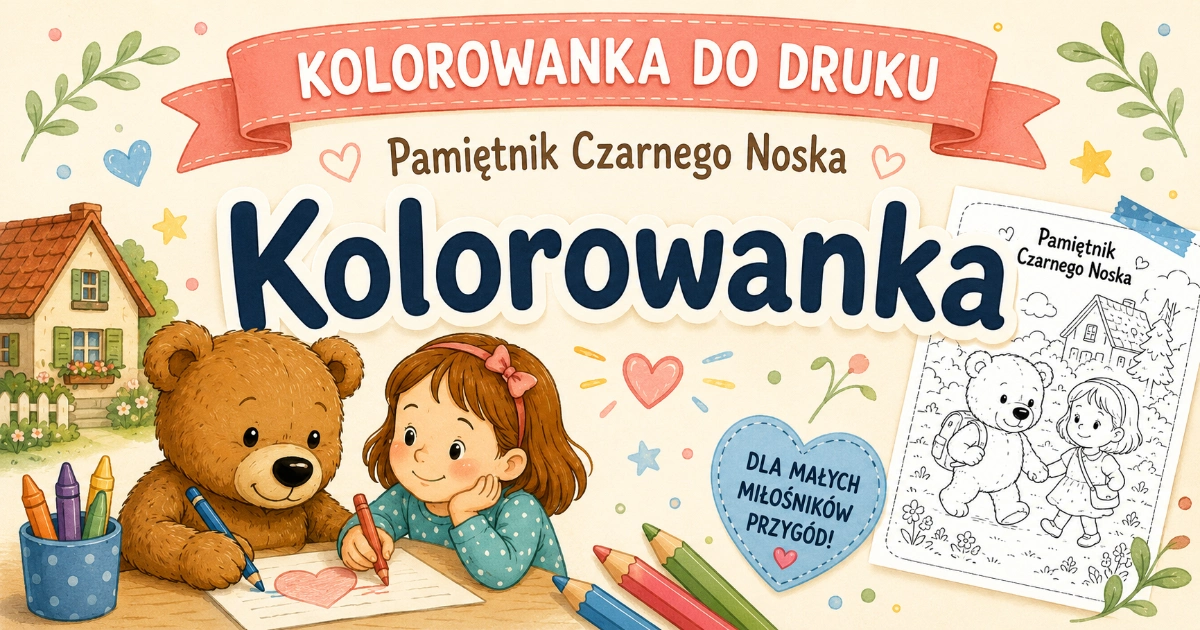 Pamiętnik Czarnego Noska – kolorowanka Kolorowanka do lektury „Pamiętnik Czarnego Noska” 46