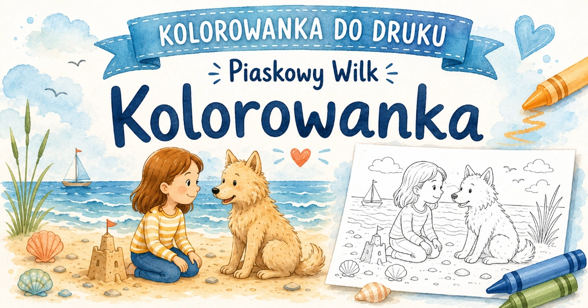 Kolorowanka do lektury „Piaskowy Wilk”