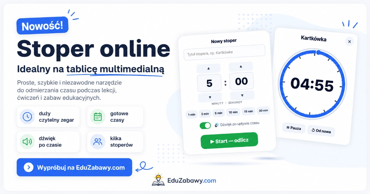 Stoper na tablicę multimedialną