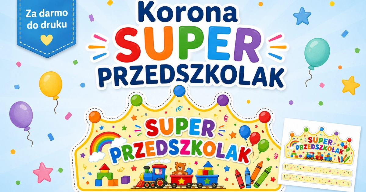 Korona Super Przedszkolak do druku