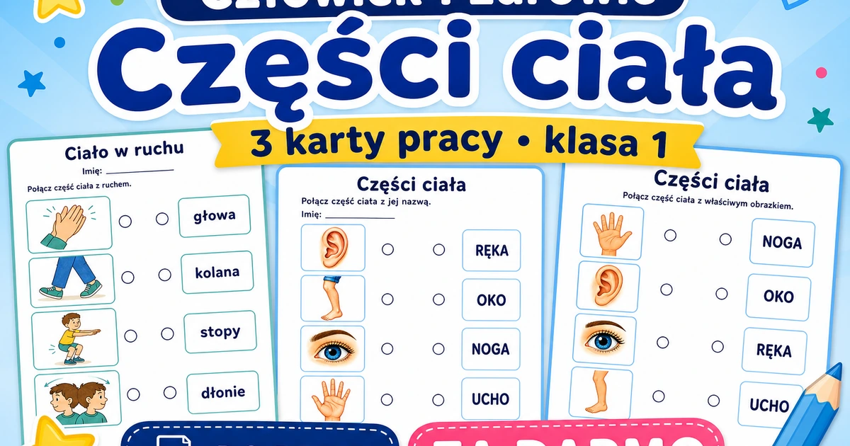 Karty pracy: Części ciała