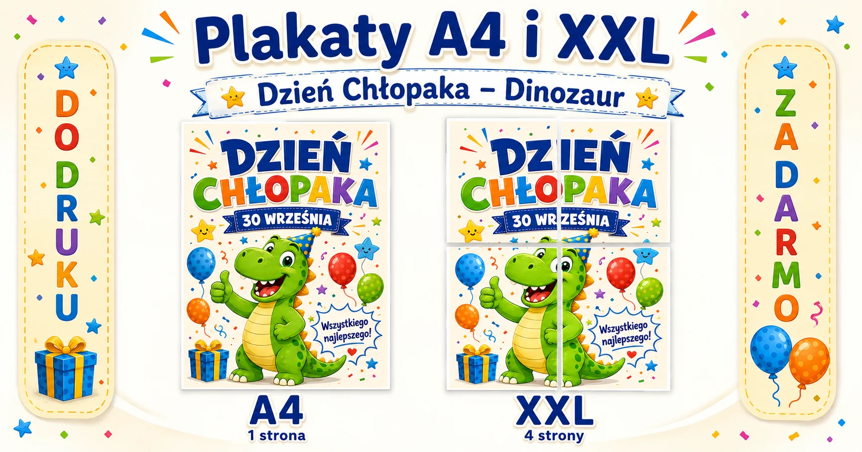 Dzień Chłopaka z dinozaurem