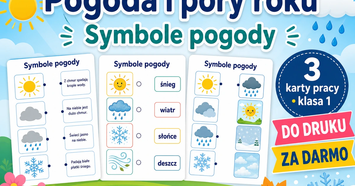 Karty pracy: Symbole pogody