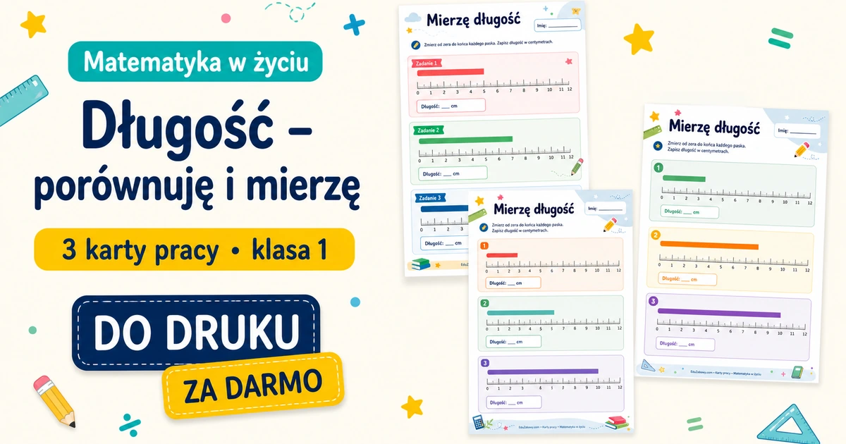 Karty pracy: Mierzę długość 37
