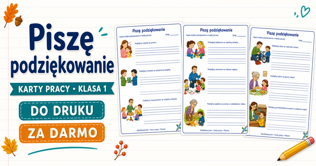 Piszę podziękowanie
