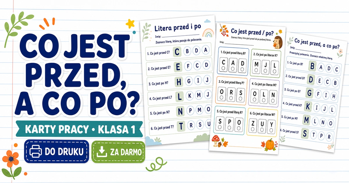 Karty pracy: Co jest przed / po?