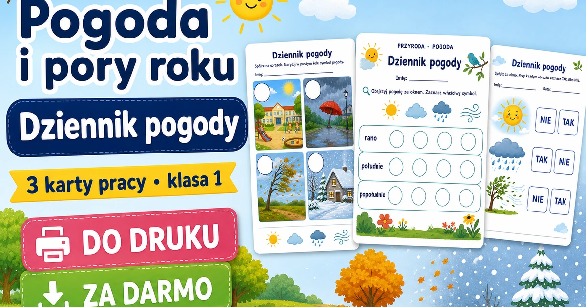 Karty pracy: Dziennik pogody