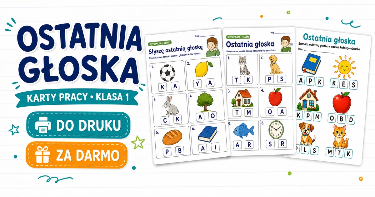 Karty pracy: Ostatnia głoska