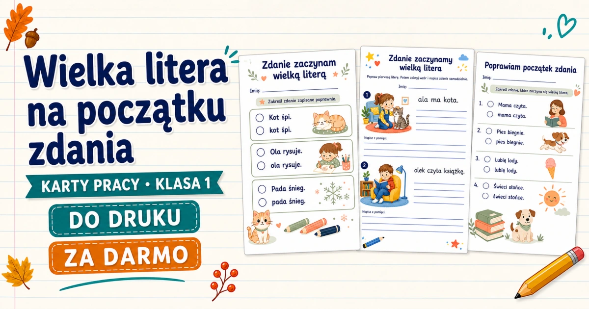Wielka litera na początku zdania