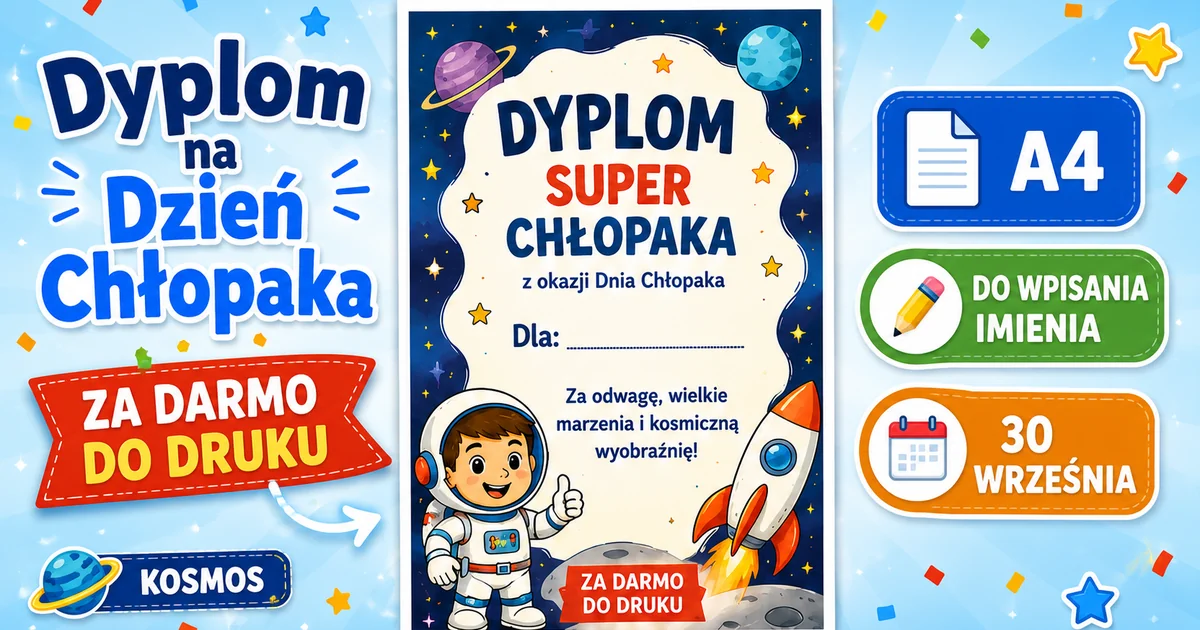 Kosmiczny dyplom Super Chłopaka 38