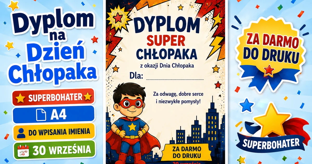 Dyplom Super Chłopaka z superbohaterem 38