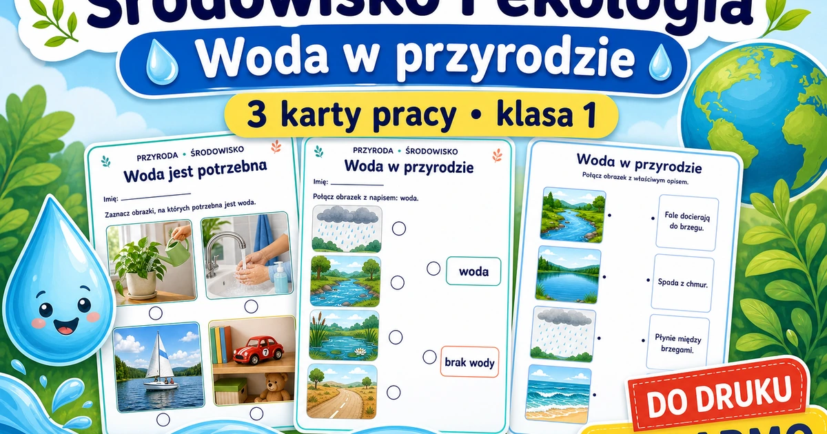 Karty pracy: Woda w przyrodzie