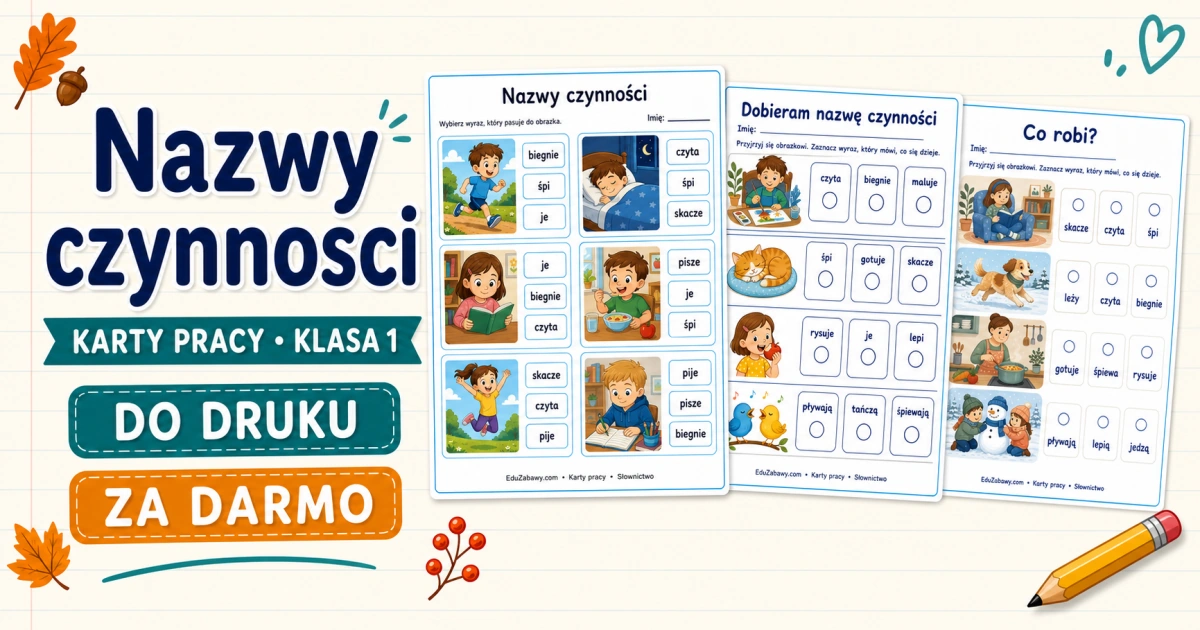 Karty pracy: Nazwy czynności