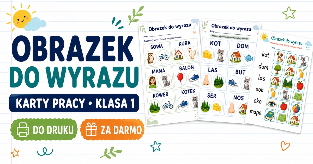 Karty pracy: Obrazek do wyrazu