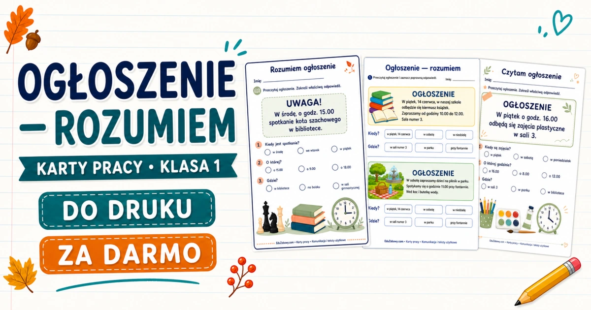 Ogłoszenie – rozumiem 38