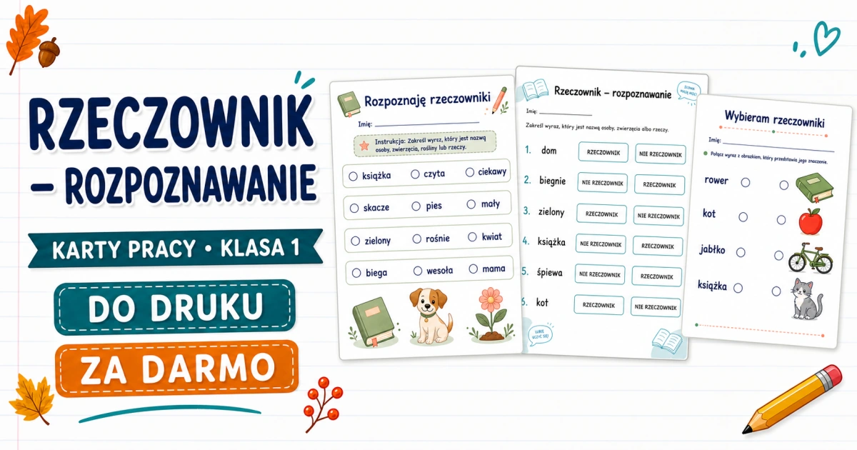 Rzeczownik – rozpoznawanie