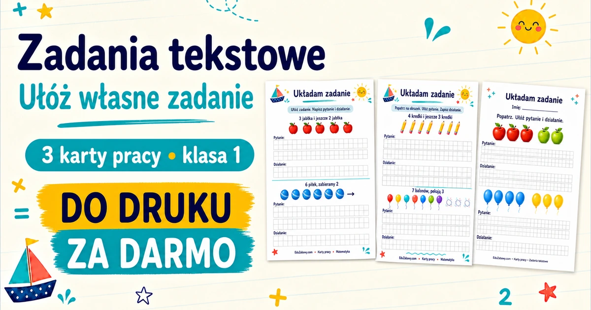 Karty pracy: Układam zadanie