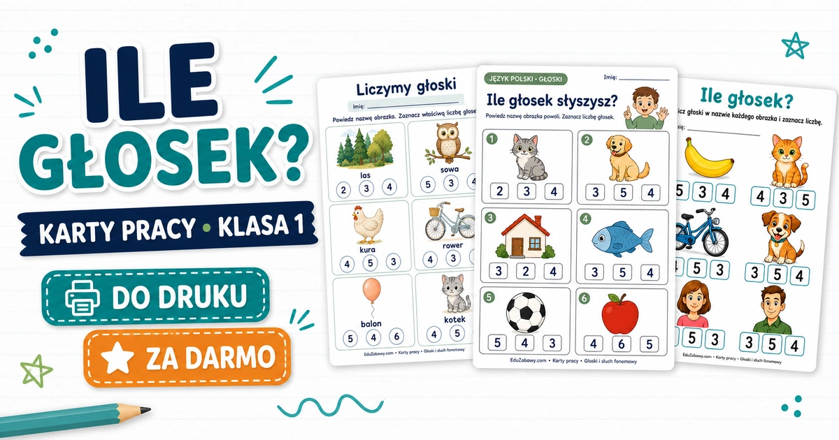 Karty pracy: Ile głosek?