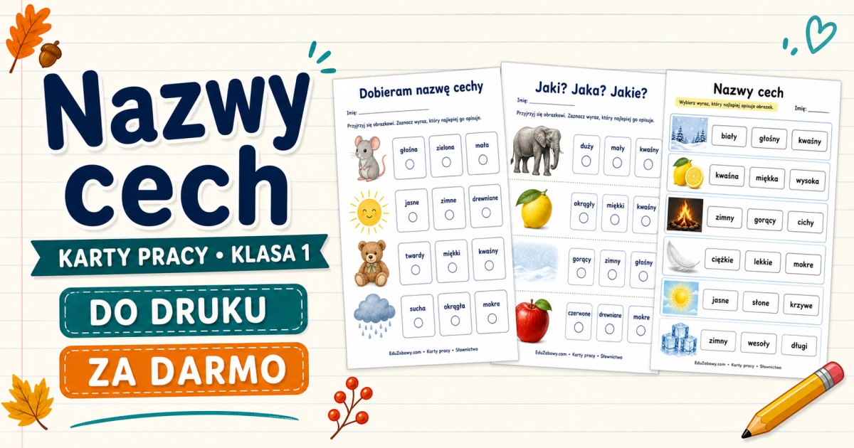 Karty pracy: Nazwy cech